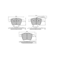 FULL SET RDA EXTREME BRAKE PADS FOR VW MULTIVAN 3.2V6 173KW 6/2005-2/2010