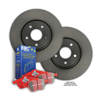 FRONT RDA DISC BRAKE ROTORS & EBC REDSTUFF PADS FOR MERCEDES-BENZ C180K W203 1.8L 330MM 5/2002-2/2007