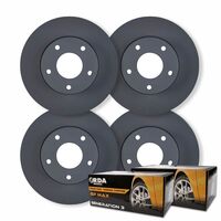 FULL SET DISC BRAKE ROTORS + PADS FOR HOLDEN COMMODORE VR VS WITH IRS 1993-2000