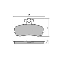 RDA GP MAX FRONT BRAKE PADS FOR TOYOTA CORONA ST141R 2.0L 73KW 8/1983-4/1987