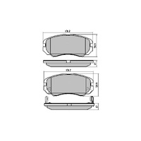 RDA FULL SET FRONT & REAR GP MAX BRAKES FOR KIA SPORTAGE KM 4/2005-2010 RDB1504