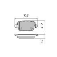 RDA EXTREME HD REAR BRAKE PADS FOR FORD MONDEO 11/2006-1/2015 - RDX2039