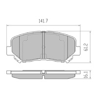 RDA GP MAX FRONT BRAKE PADS FOR MAZDA CX5 2012 ONWARDS RDB2209