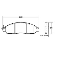 RDA EXTREME HD FRONT BRAKE PADS FOR NISSAN NAVARA D23 NP300 5/2015 ONWARDS