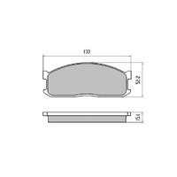 RDA GP MAX FRONT BRAKE PADS FOR MAZDA E SERIES E2000 E2200 1986-91 RDB388