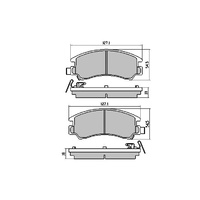 RDA GP MAX FRONT DISC BRAKE PADS FOR SUBARU LEONE L SERIES EA82 1.8L 1985-1994