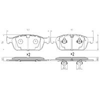 RDA EXTREME H/DUTY FRONT BRAKE PADS FOR MERCEDES-BENZ GL350CDI 2012 ON RDX2396