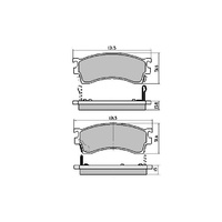 RDA GP MAX FULL SET FRONT & REAR BRAKE PADS FOR MAZDA 626 GF 1997-2002