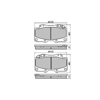 RDA EXTREME HD FRONT BRAKE PADS FOR TOYOTA HILUX KUN26 GGN25 2005 ONWARD RDX1987