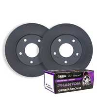 REAR RDA DISC BRAKE ROTORS & CERAMIC PADS FOR HOLDEN COMMODORE VF SS/SS-V REDLINE 2015-2017