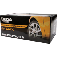 RDA GP MAX FRONT BRAKE PADS for Mazda CX-8 KG 2.2TTD 140Kw AWD 6/2018 onwards