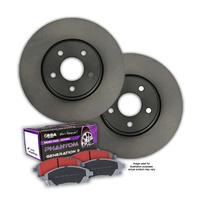 REAR RDA DISC BRAKE ROTORS & CERAMIC PADS FOR AUDI TT 2.0TFSI 8J3 147KW 8/2006-10/2010