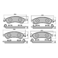 RDA EXTREME H/D FRONT BRAKE PADS FOR HSV PBR C4 BRAKE CALIPER 1989-1999 RDX2072