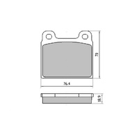 RDA GP MAX FRONT BRAKE PADS FOR VOLKSWAGEN TRANSPORTER KOMBI T3 T25 1979-1986