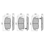 RDA FRONT GP MAX BRAKE PADS FOR HYUNDAI VELOSTER FS TURBO 150KW 8/2012-8/2019