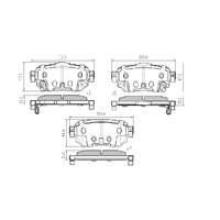 RDA GP MAX BRAKE REAR PADS FOR NISSAN QASHQAI 11/2013 ONWARDS RDB2385