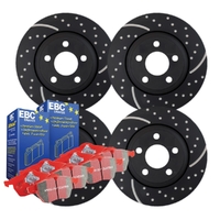 RDA FULL SET DISC BRAKE ROTORS + PADS FOR HOLDEN CREWMAN VZ SSZ 2004-2006