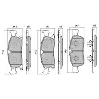 FULL SET RDA EXTREME H/D BRAKE PADS FOR MERCEDES-BENZ GL350CDI 2012-2016 RDX2186