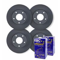 FULL SET DISC BRAKE ROTORS + EBC PADS FOR LANDCRUISER 80 SERIES 8/1992 ONWARDS