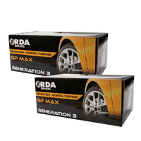 RDA GP MAX FULL SET FRONT & REAR BRAKE PADS FOR MAZDA 3 BM/BN 1/2014 ONWARDS