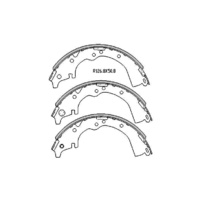 REAR DRUM BRAKE SHOE SET FITS TOYOTA LANDCRUISER LJ RJ70 1984-1992 R1492