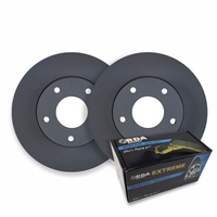 FRONT DISC BRAKE ROTORS + PADS FOR TOYOTA LANDCRUISER 40/50 SERIES 10/1982-10/1984