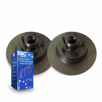 REAR RDA DISC BRAKE ROTORS & EBC PADS + BEARINGS FOR PEUGEOT 308 SW 1.6T 1.6TD 2.0TD 2007-ON