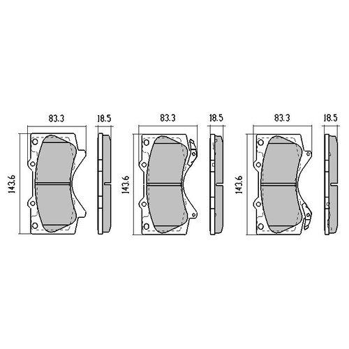 RDA EXTREME HEAVY DUTY FRONT BRAKE PADS FOR TOYOTA LANDCRUISER 200 10/2015 ON