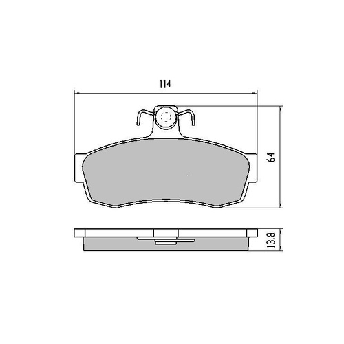 RDA GP MAX FRONT BRAKE PADS FOR TOYOTA CORONA ST141R 2.0L 73KW 8/1983-4/1987