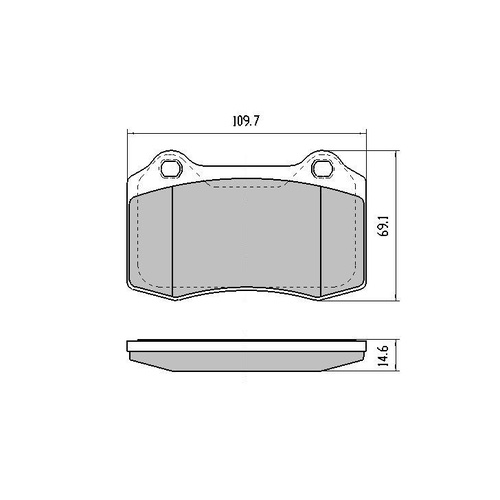 REAR EBC REDSTUFF BRAKE PAD SET FOR FORD FALCON FG GT GTP GTE 2008 ON-DP31140