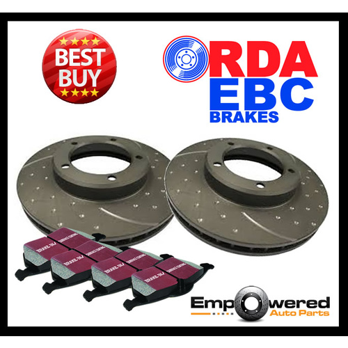 REAR RDA DISC BRAKE ROTORS & EBC PADS FOR BMW F30 335I 345MM 2011-7/2015