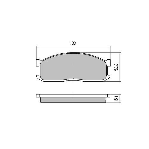 RDA GP MAX FRONT BRAKE PADS FOR MAZDA E SERIES E2000 E2200 1986-91 RDB388