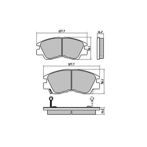 EXTREME FRONT BRAKE PADS FOR MITSUBISHI EXPRESS SJ 2.0 2.5 1997-2013 RDX1113