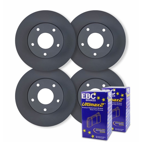 FULL SET DISC BRAKE ROTORS + PADS FOR FORD FOCUS LT COUPE-CABRIOLET 2.0L 2007-10