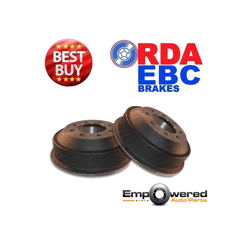 RDA REAR BRAKE DRUMS FOR FORD F250 6.9D V8 *SOME - SRW* 1983-1987 RDA6705 PAIR