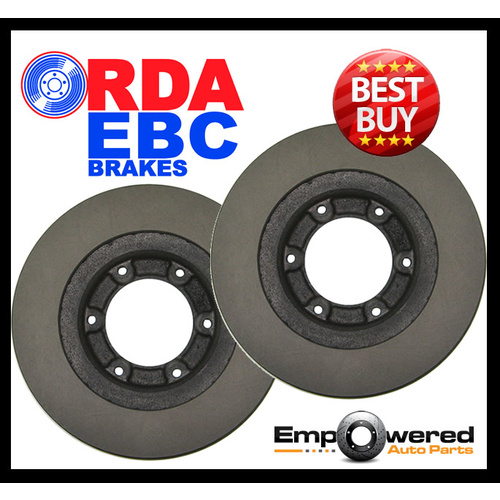 RDA FRONT DISC BRAKE ROTORS FOR FORD EVEREST UA 2.0TTD 3.2TD INC TREND 7/2015 ON