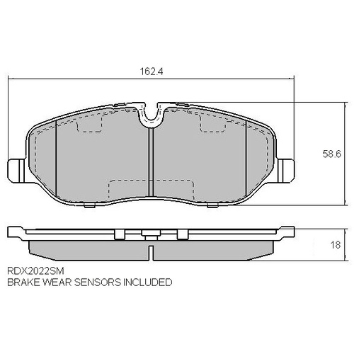 FULL SET EXTREME BRAKE PADS FOR LANDROVER DISCOVERY 4 L319 2.7L TDV6 2009-2012