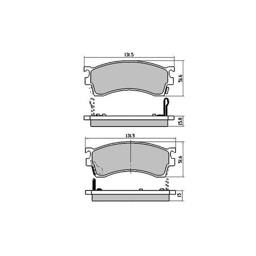 RDA GP MAX FULL SET FRONT & REAR BRAKE PADS FOR MAZDA 626 GF 1997-2002