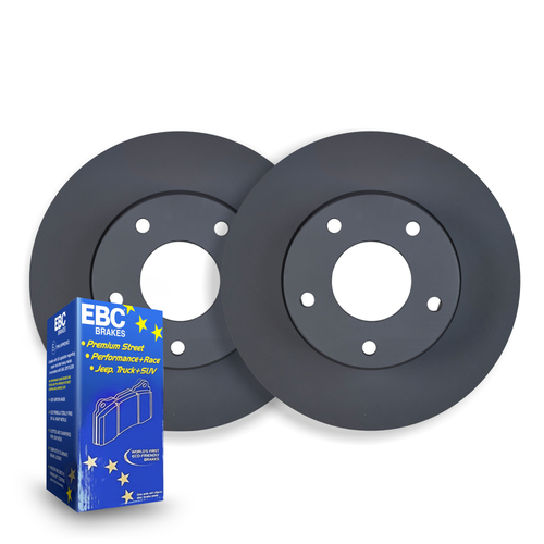 FRONT RDA DISC BRAKE ROTORS & EBC PADS FOR BMW F48 X1 XDRIVE 20D 2.0TD 10/2015-ON RDA8463