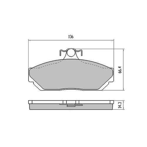 RDA GP MAX FRONT BRAKE PADS FOR HOLDEN HQ-WB 1971-1985 *GIRLOCK ALLOY* RDB1023