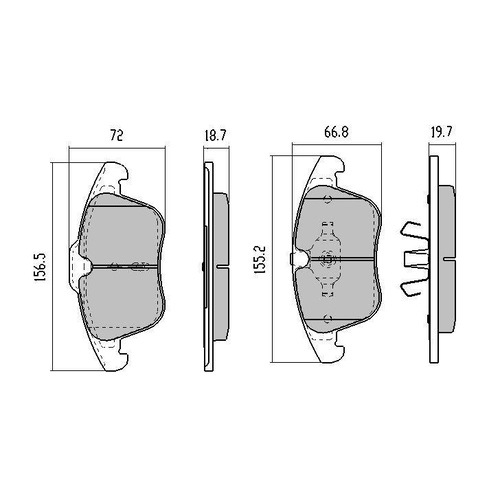 RDA GP MAX FRONT BRAKE PADS FOR FORD MONDEO MA MB MC 11/2006-4/2015