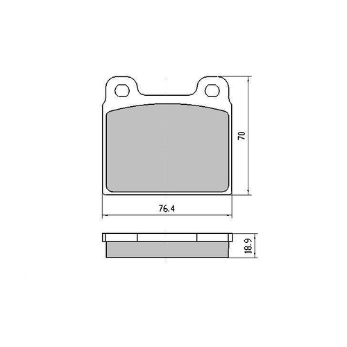 RDA GP MAX FRONT BRAKE PADS FOR VOLKSWAGEN TRANSPORTER KOMBI T3 T25 1979-1986