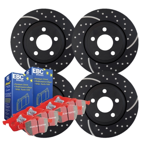 RDA FULL SET DISC BRAKE ROTORS + PADS FOR HOLDEN CREWMAN VZ SSZ 2004-2006