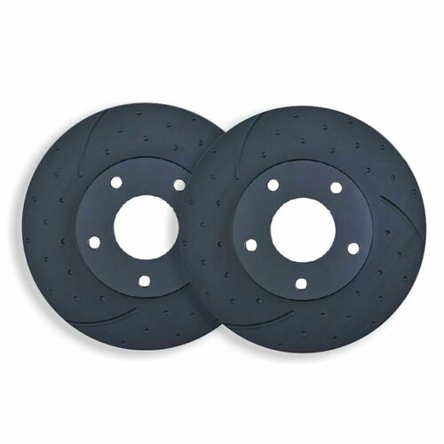 DIMPLED & SLOTTED FRONT DISC BRAKE ROTORS RDA478D FOR HONDA INTEGRA TYPE R 1.8L *282MM 1998-01